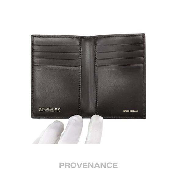 🔴 Burberry Pocket Organizer Wallet - Haymarket Check Brown - Picture 5 of 6